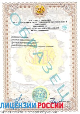 Образец сертификата соответствия (приложение) Норильск Сертификат ISO 14001