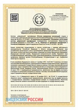 Приложение к сертификату для ИП Норильск Сертификат СТО 03.080.02033720.1-2020